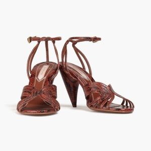 Zimmermann Brown Snake Print Heels